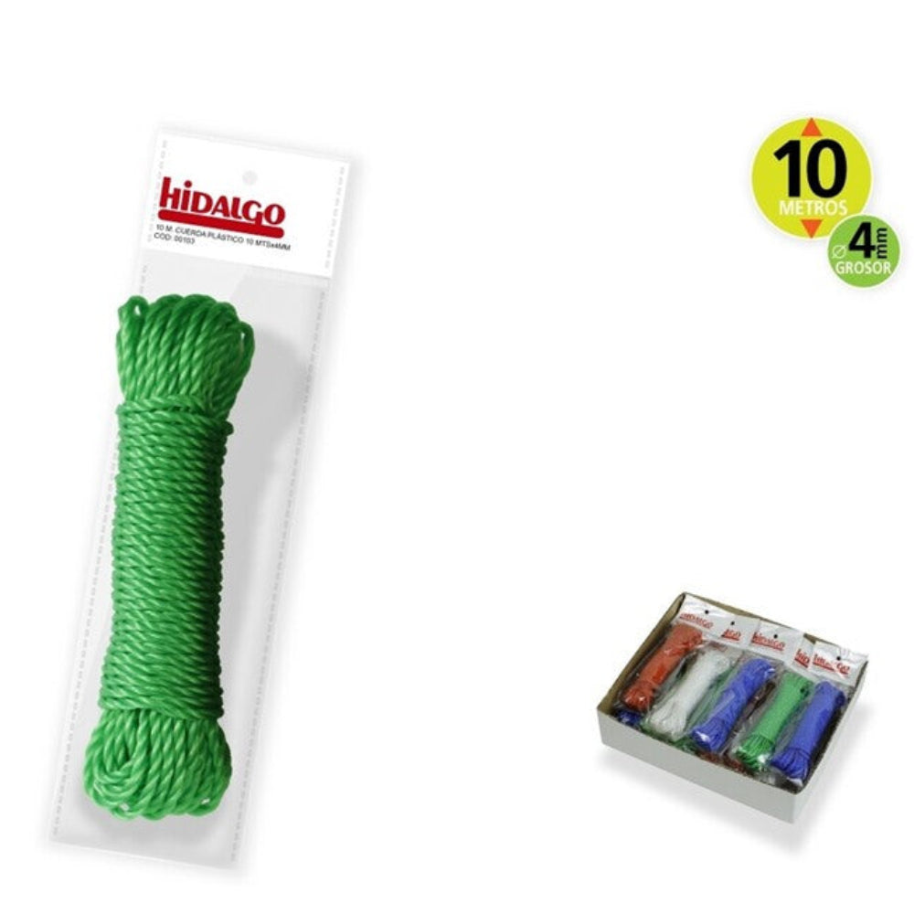 Pack de Cuerda de Plástico 10m, Resistente para Jardinería, Bricolaje y Embalaje