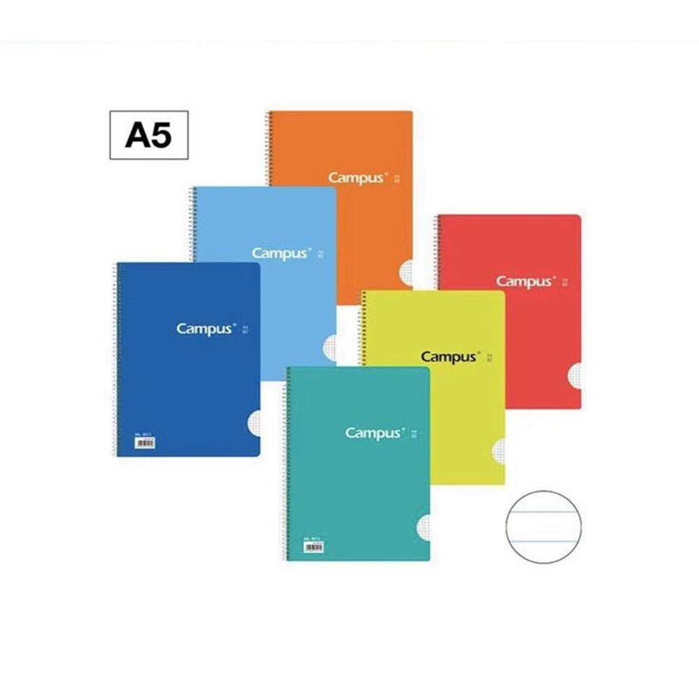 CAMPUS BLOC A5 80 SHEETS 1 RULED BASIC COVER 60G, pack of 6 units