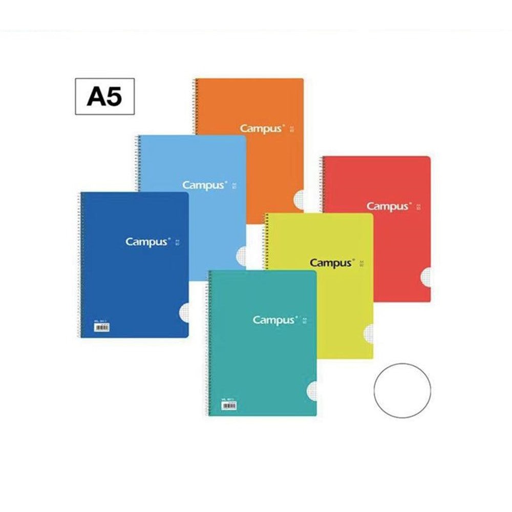 Cuaderno Campus A5 Liso Tapa basica - pack de 6 uds en Colores Surtidos