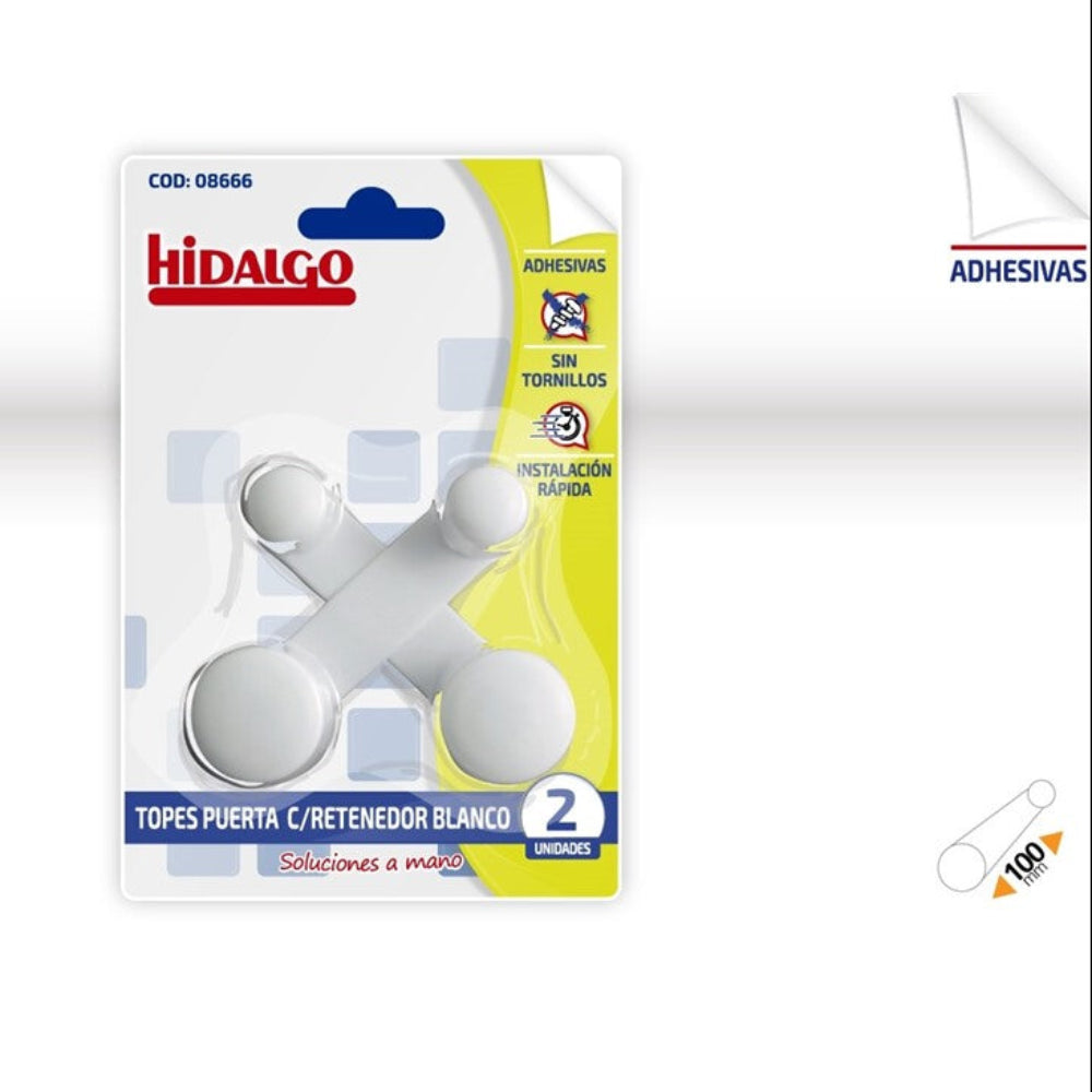 Door Stoppers with White Retainer Pack of 2 units