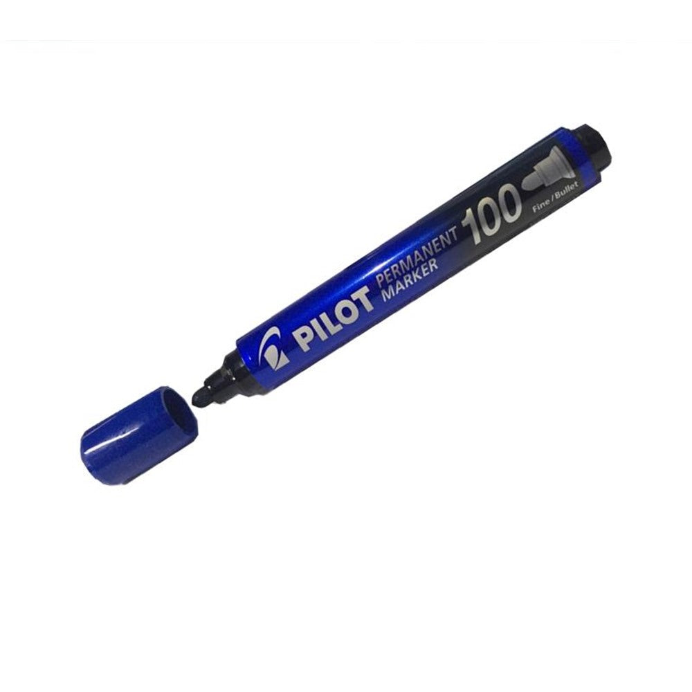 Pilot SCA-100 Bullet Tip Permanent Marker Blue, pack of 12 units