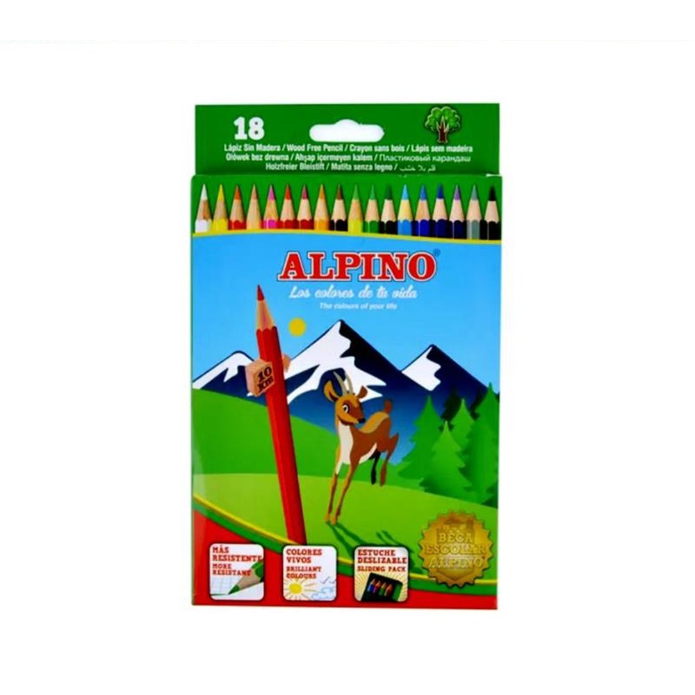 Set 18 Lápices de Colores Alpino