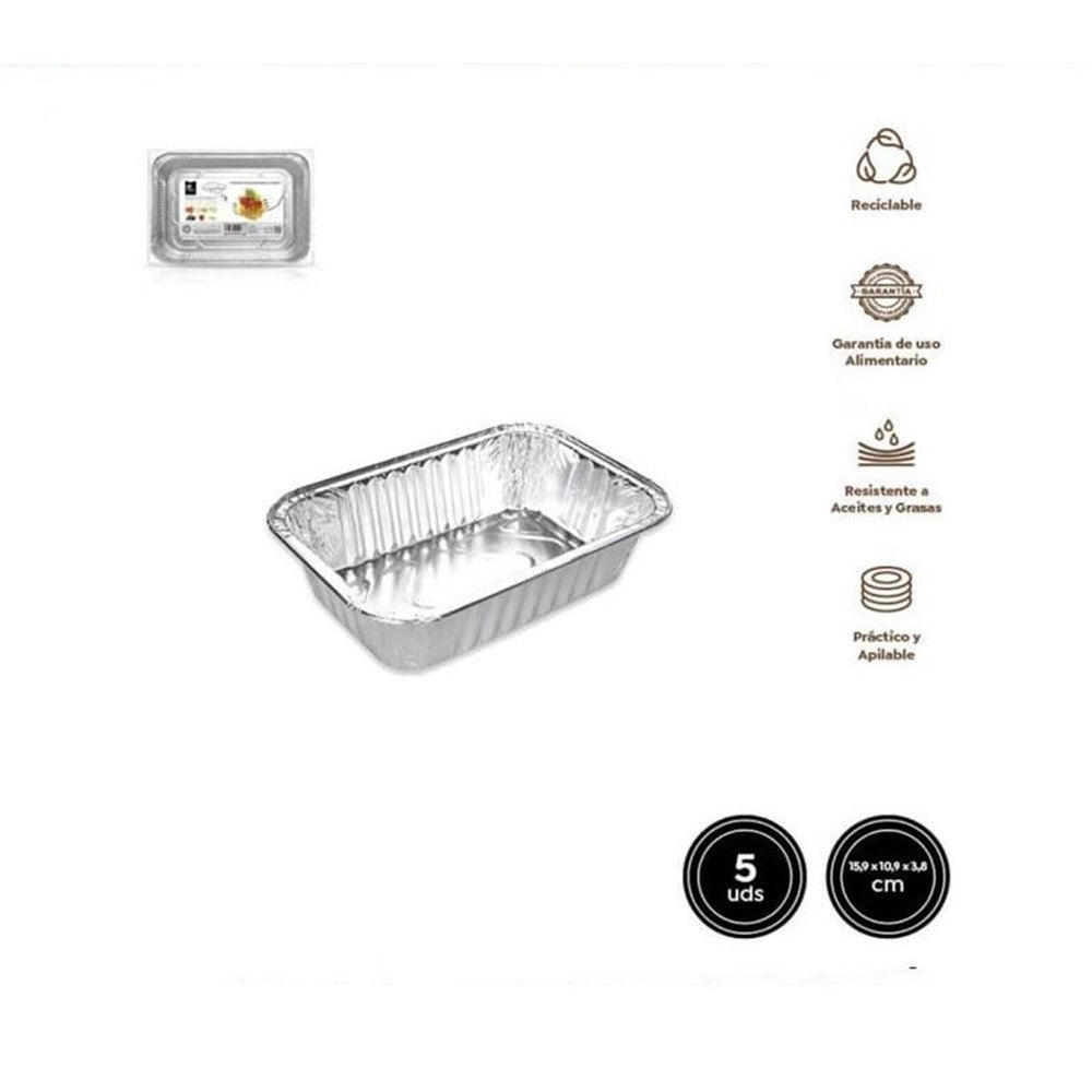 5-Count Aluminum Oven Pans