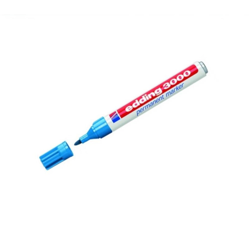 Rotulador Permanente Edding 3000 Celeste N10 (pack 10uds)