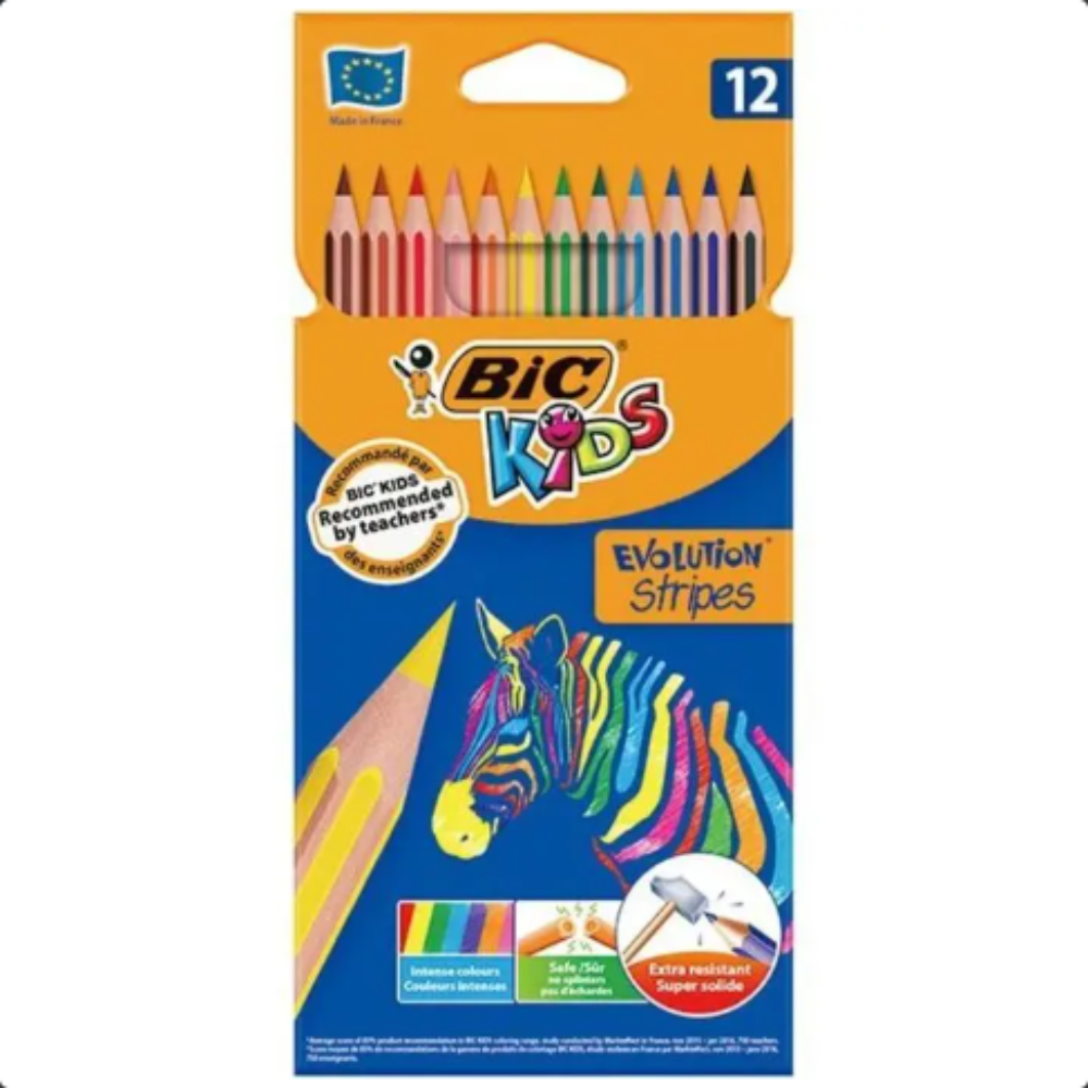 Set 12 Lápices de Colores BIC Kids