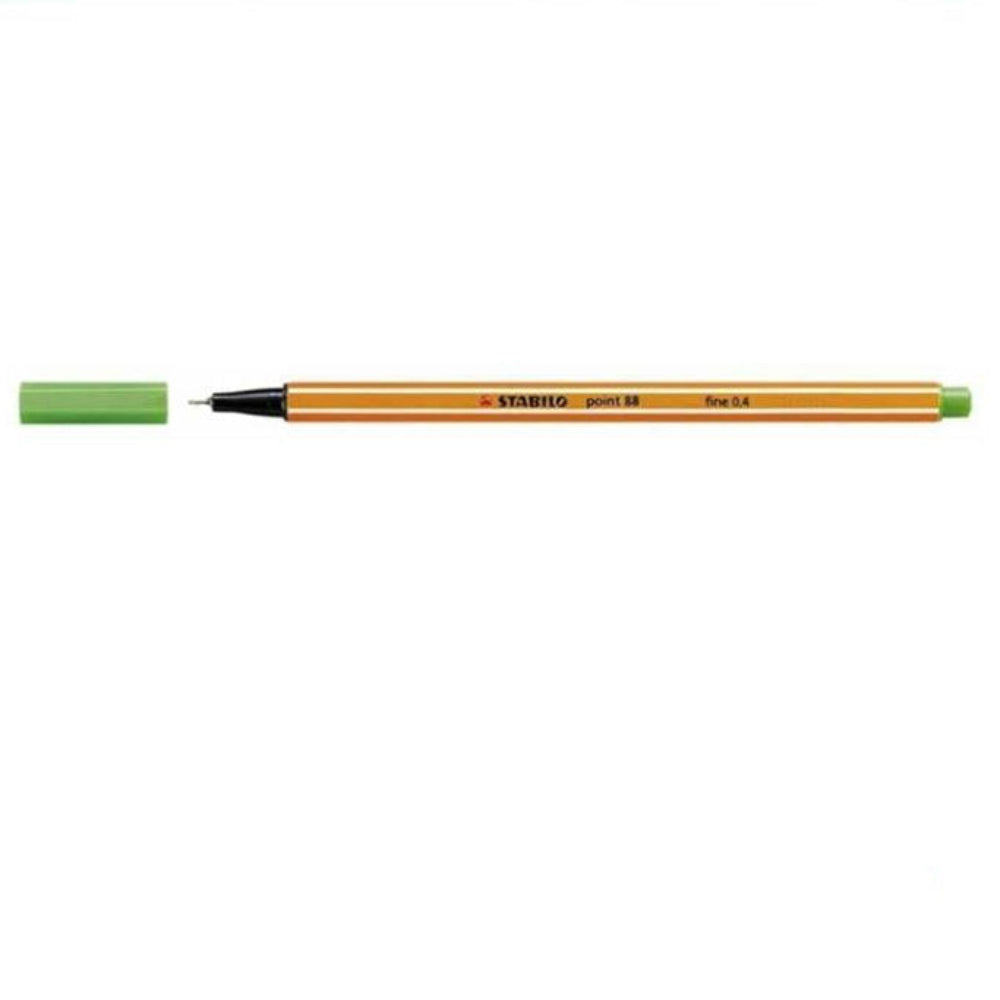 Rotulador STABILO Point 88 Fine Verde Hoja, pack de 10 rotuladores