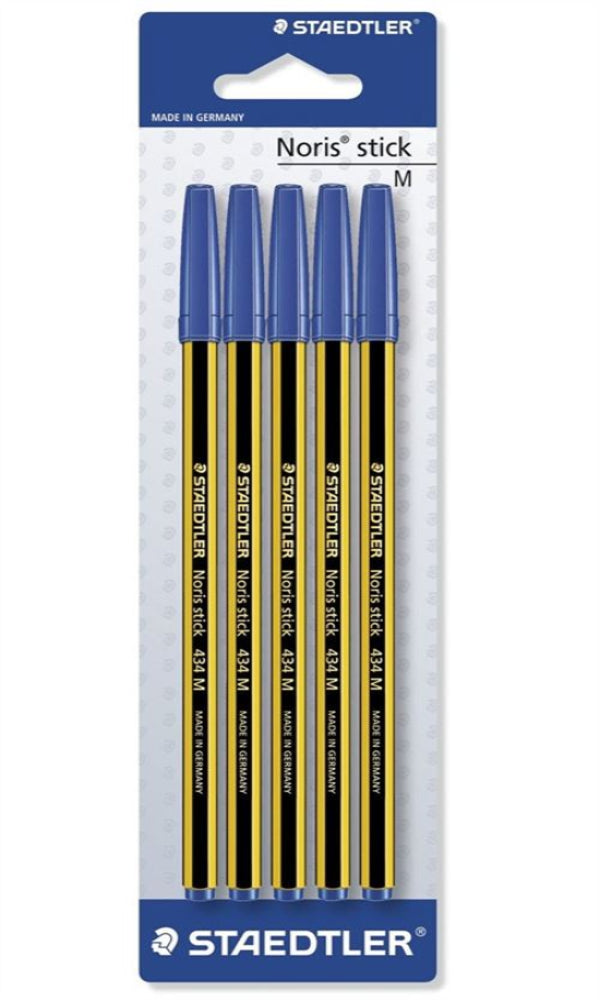 Staedtler Noris Stick - Ballpoint Pen, Pack of 5