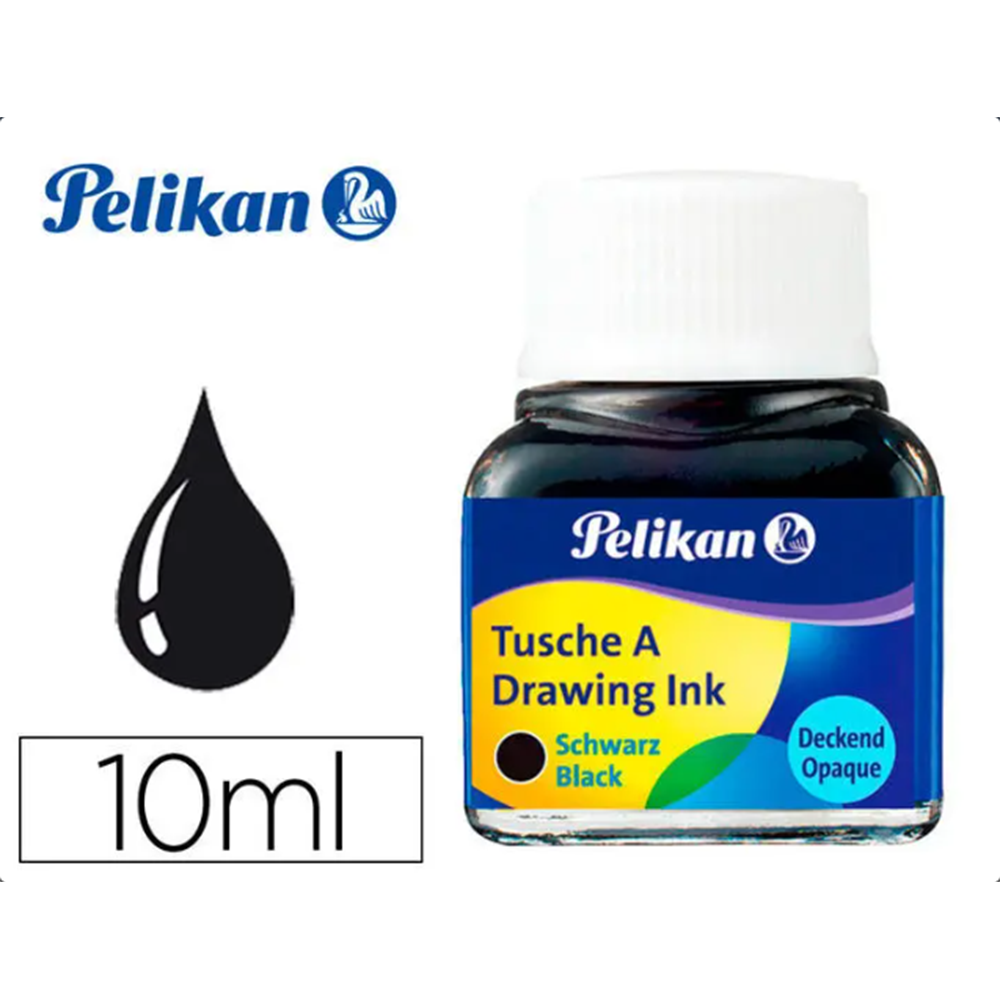 Tinta China Pelikan Negra 10ml