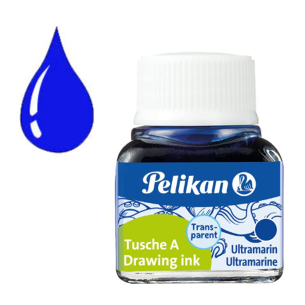 Frasco de Tinta China Pelikan Especial A 523 Azul Prusia 10ml