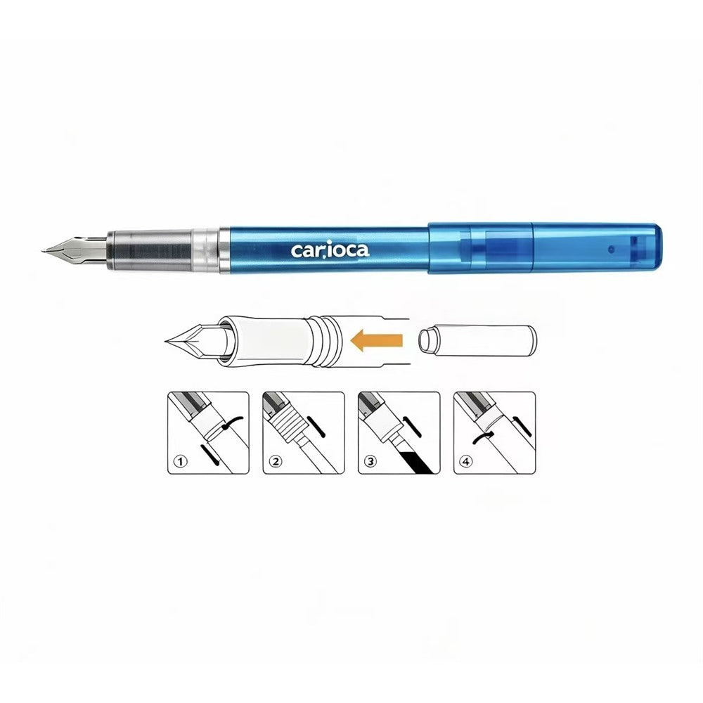 Carioca Stilo Fountain Pen Blister Pack of 1