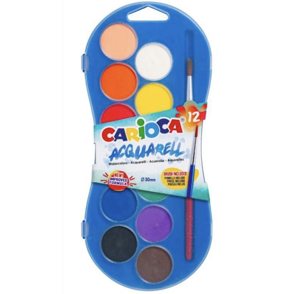 Carioca Acquarell Watercolors 12 Pans