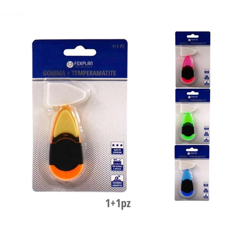 Foxplan Eraser with Integrated Sharpener