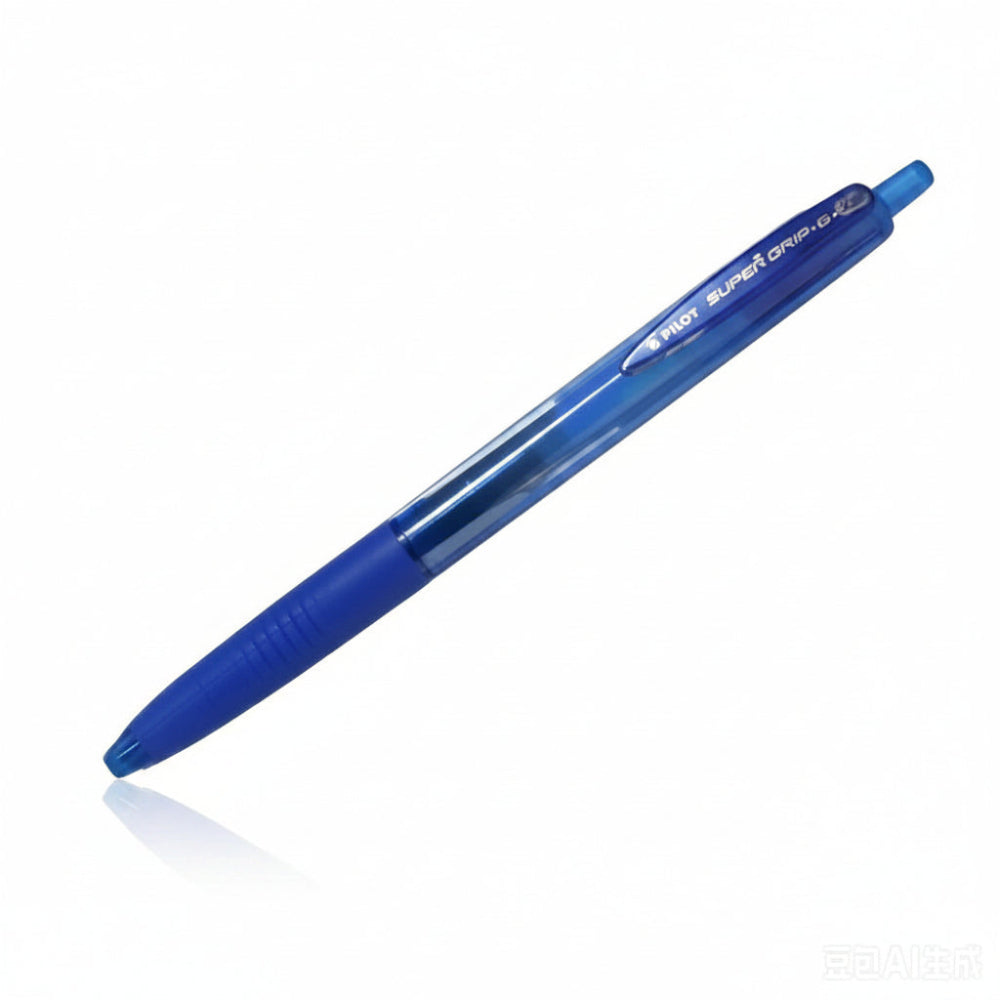 Pilot Super Grip G Retractable Ballpoint Pen, Extra-Broad 1.6mm Nib, Blue, Pack of 3