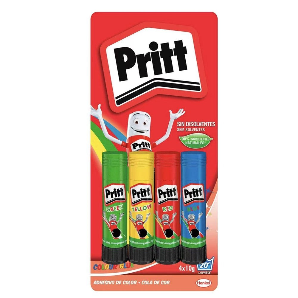 Pritt Stick Rainbow - Rainbow-colored glue stick - 4 units x 10gr