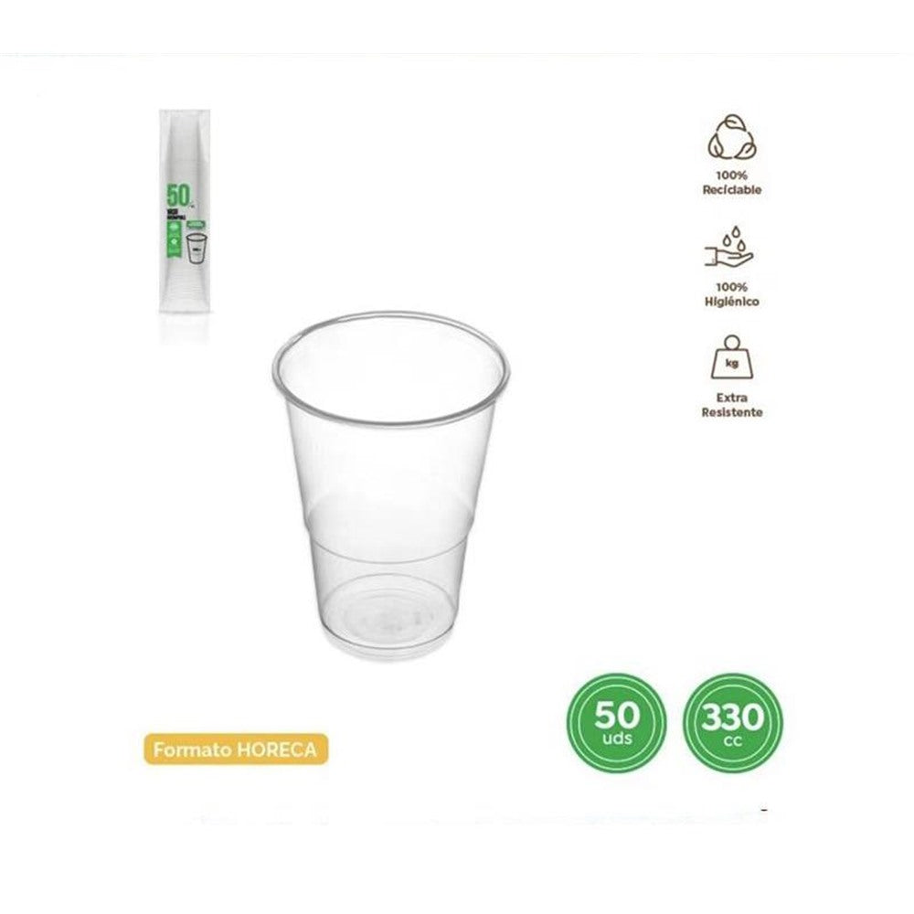 Disposable Clear Cup 330cc 50 Pcs
