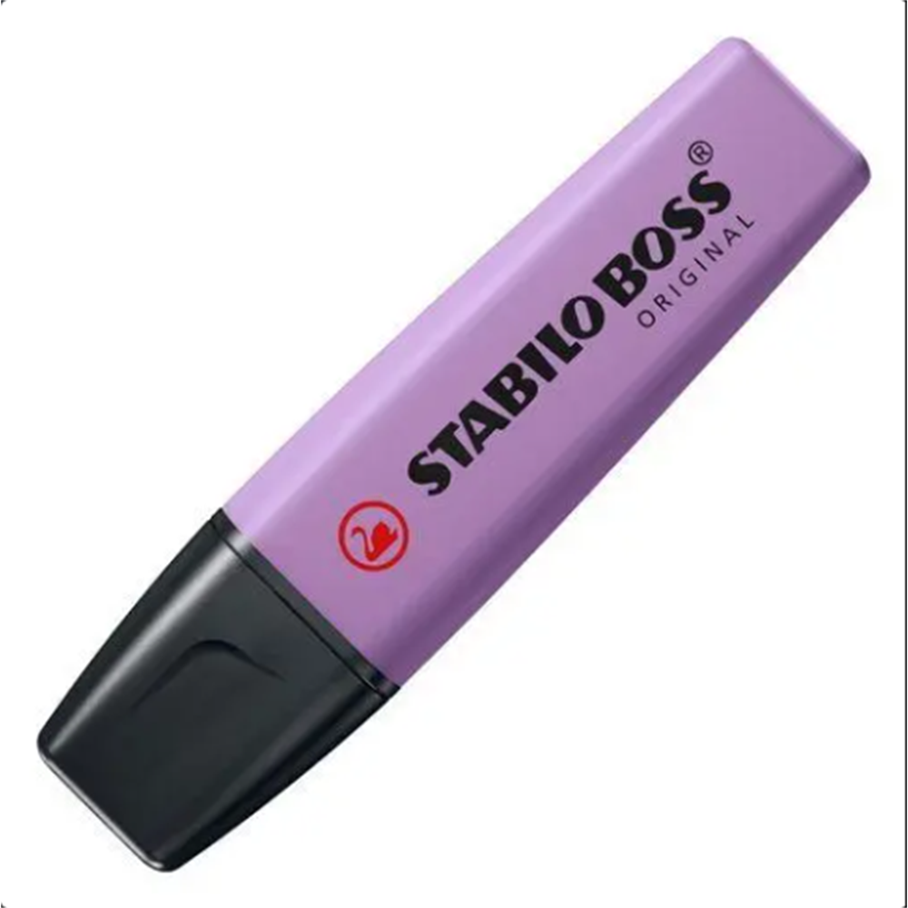 Stabilo Boss Fluorescent Lilac Gray Marker, pack of 10 units.