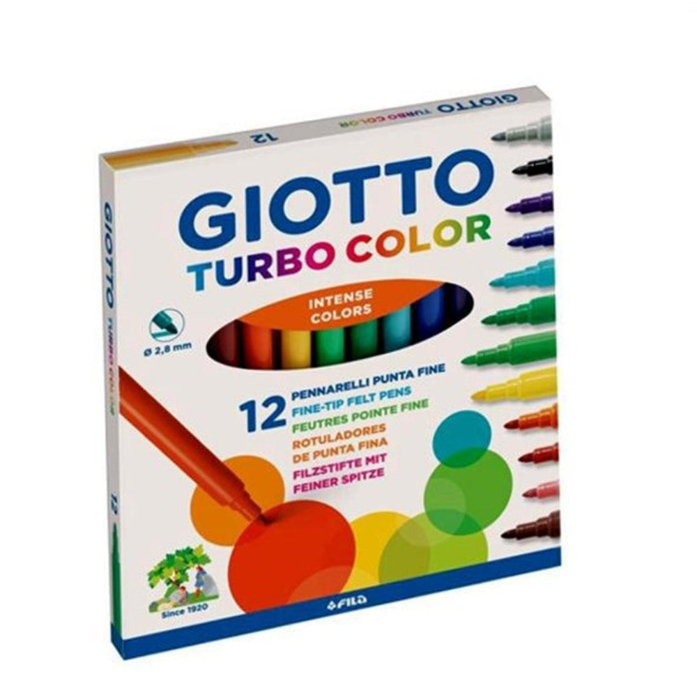 Giotto Turbo Color Markers 12 pcs