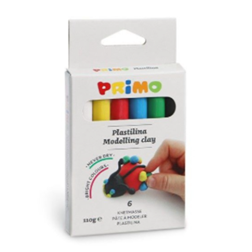 Primo Modeling Clay Set 6 Assorted Colors 110g