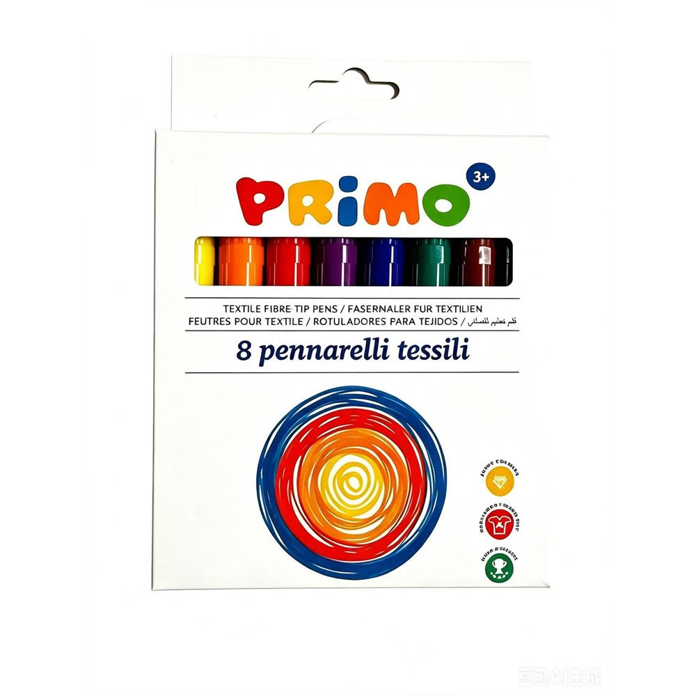 Estuche de Rotuladores Textiles Primo Morocolor 8 Colores Surtidos