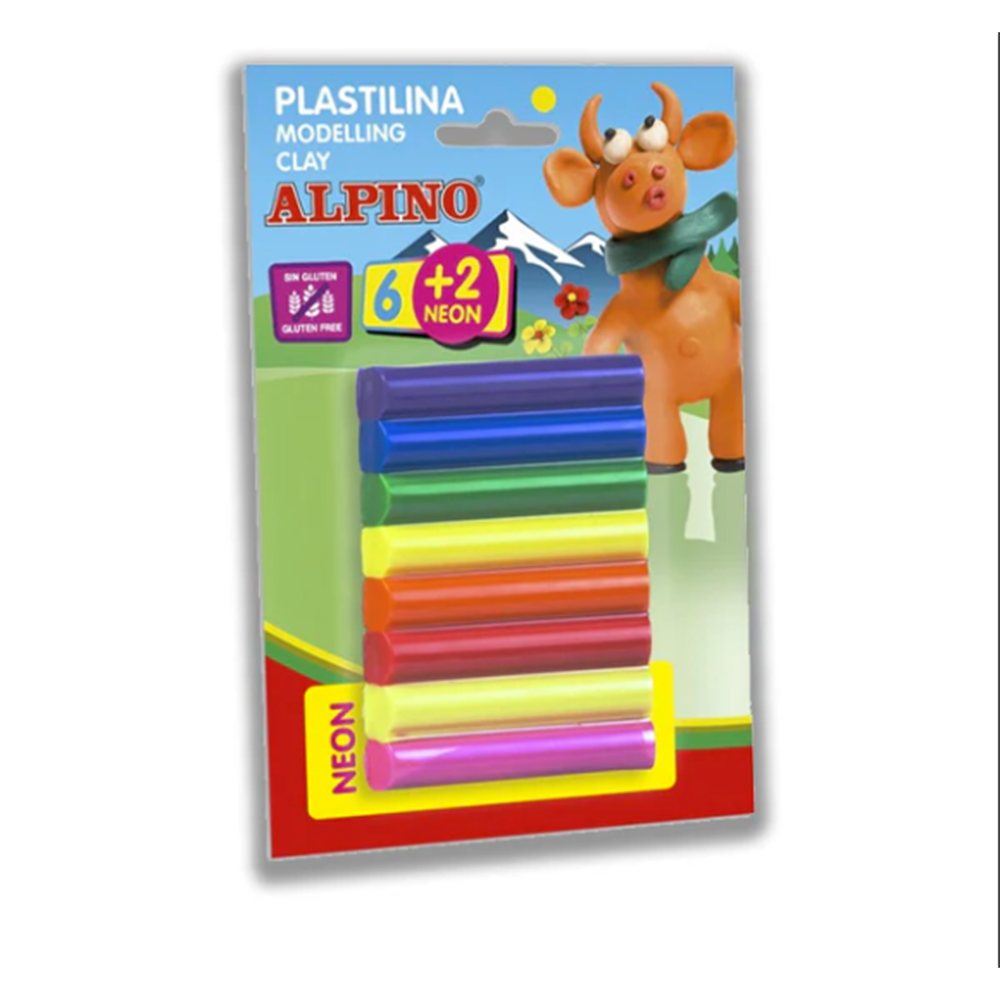 Plastilina Alpino KIT 6+2,100G