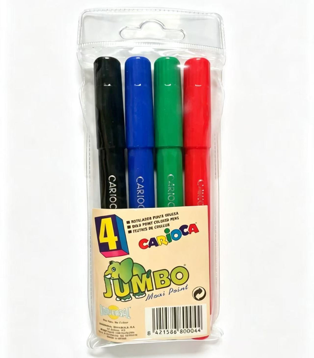 Rotuladores Carioca 4 Colores Jumbo