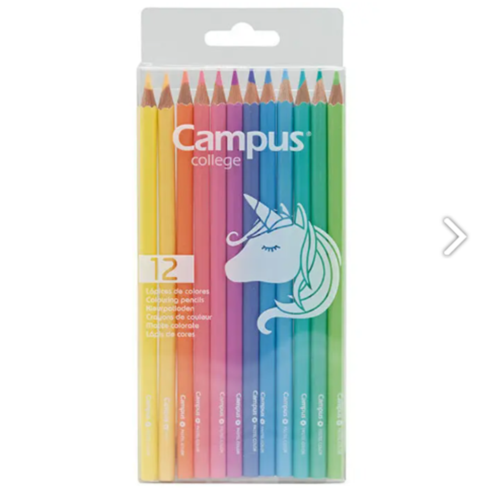PASTEL Colored Pencils Campus 12 Colors