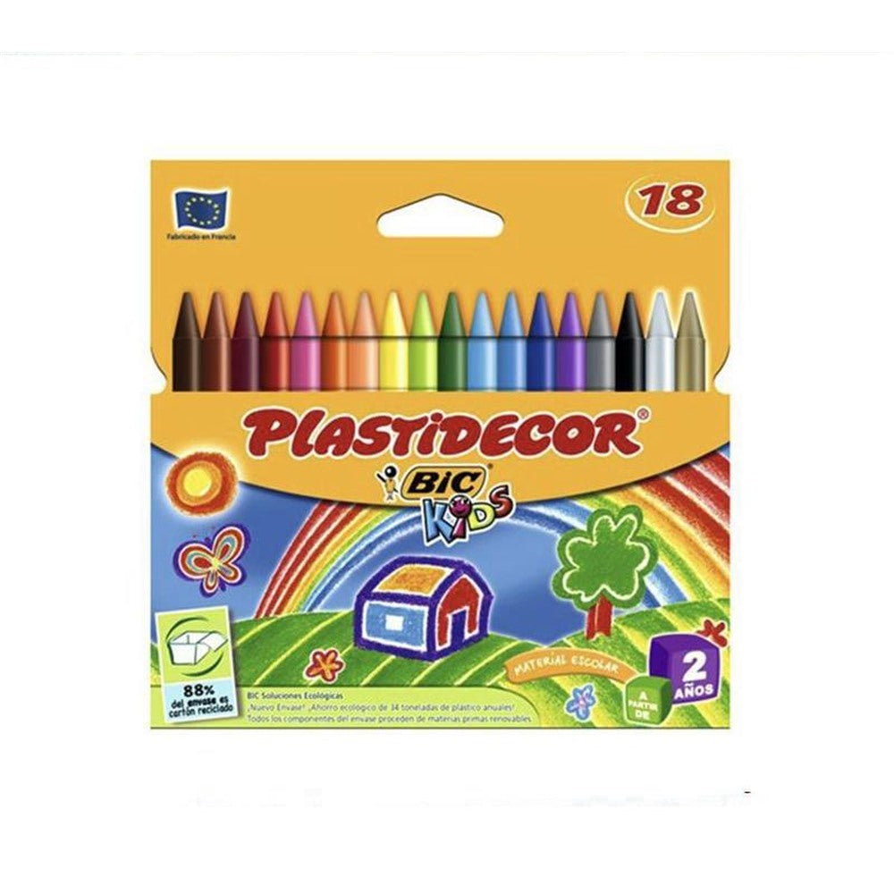 Ceras dura Plastidecor 18 colores surtidos