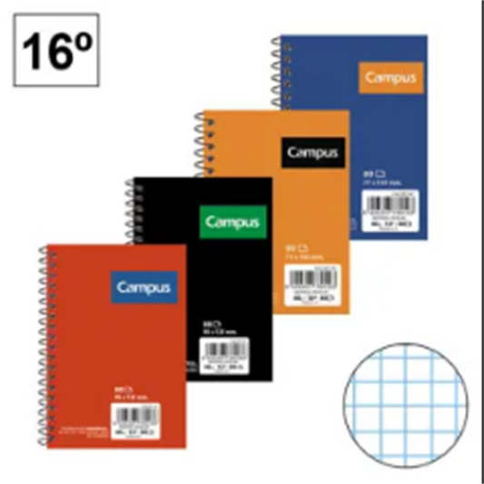 Campus 16-size Landscape Spiral Notepad, pack of 8 units