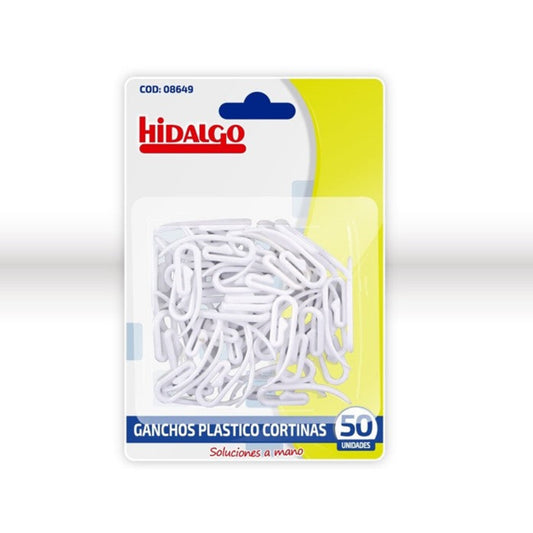 Ganchos Plásticos para Cortina Pack 50 Uds
