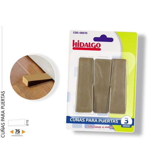 Cuña para Puerta  Plásticos Pack 3 , 76mm