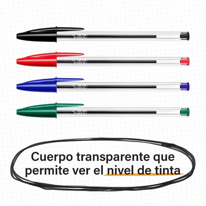 Caja 50 Bolígrafos BIC Cristal Original Negro