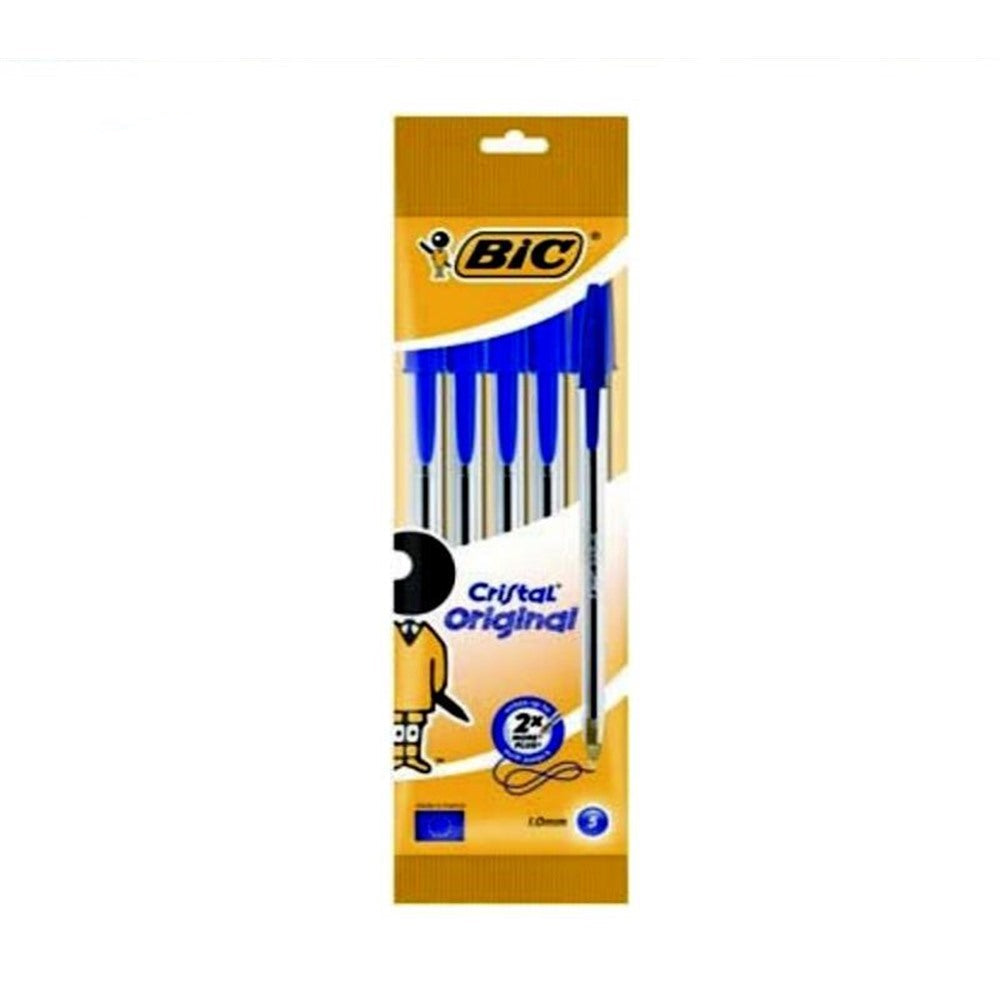 Pack 5 Bolígrafos BIC Cristal Original Azul