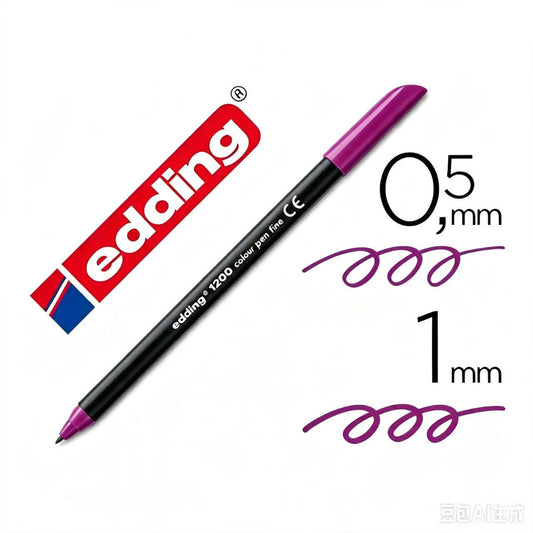 Edding 1200 Permanent Marker Violet N20 (pack of 10)