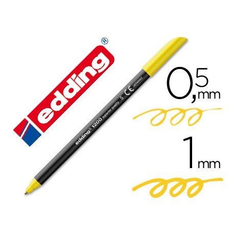 Edding 1200 Permanent Marker Yellow N5 (10-pack)