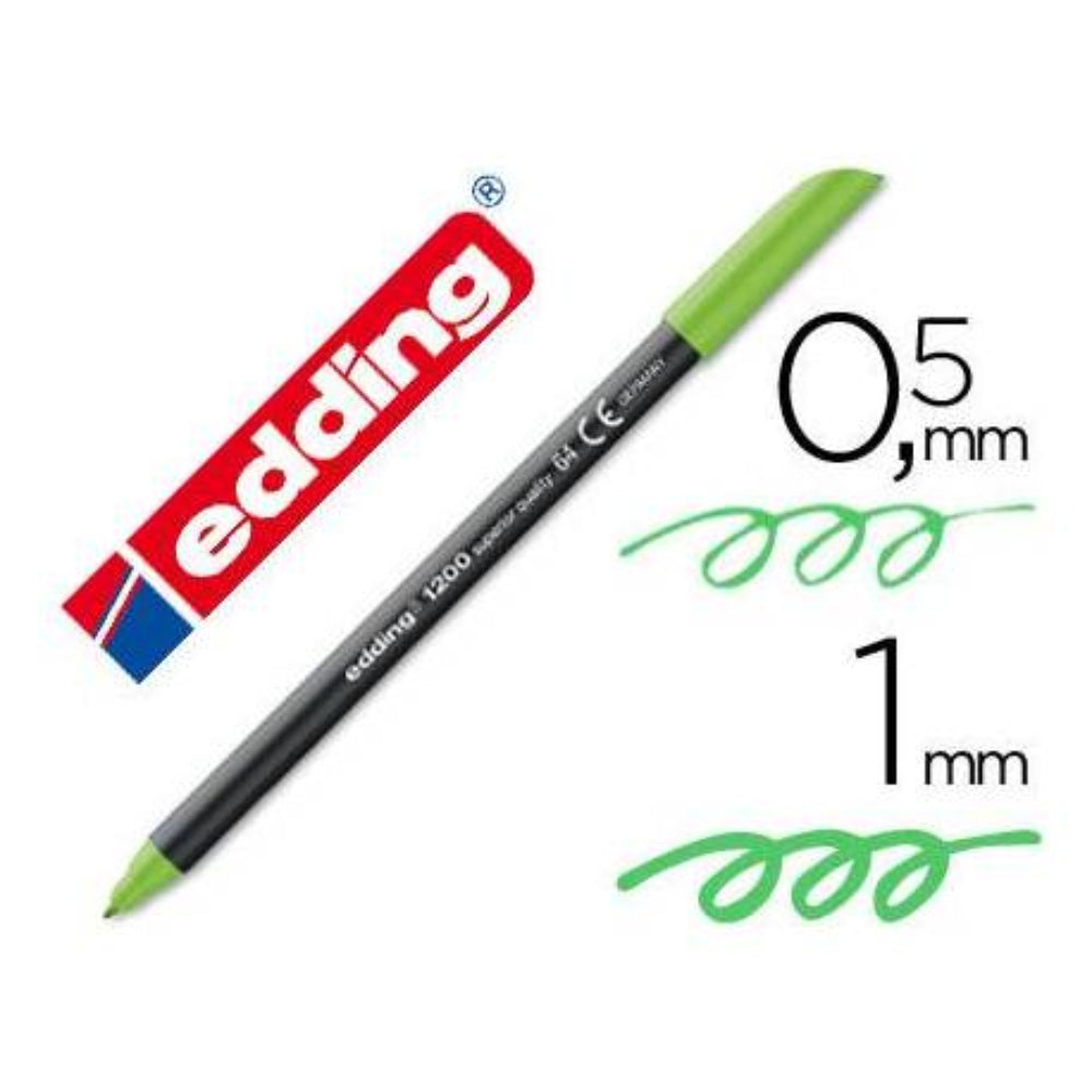 Rotulador Edding 1200 Verde Claro N64 (pack 10uds)