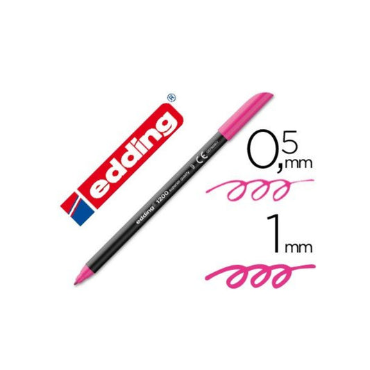 Edding 1200 Felt-Tip Pen Pink N9 (pack of 10)