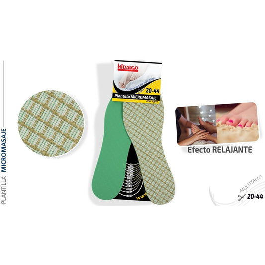 Plantillas micromasaje recortables, talla 20-44