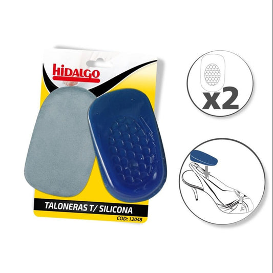 Shock-absorbing silicone heel cups, pack of 2 units