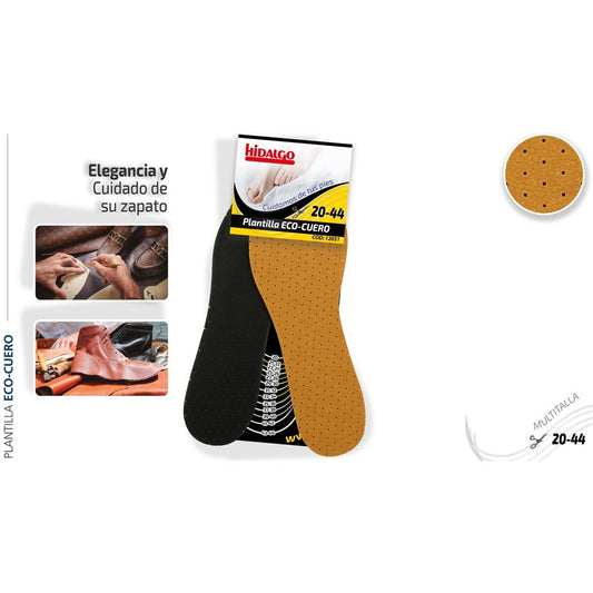 Plantillas eco-cuero transpirable, talla 20-44