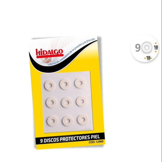 Discos protectores de piel 18 mm para callos , 9 unidades,