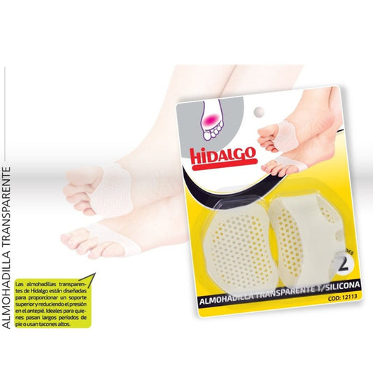 Transparent silicone forefoot pad, anti-chafing
