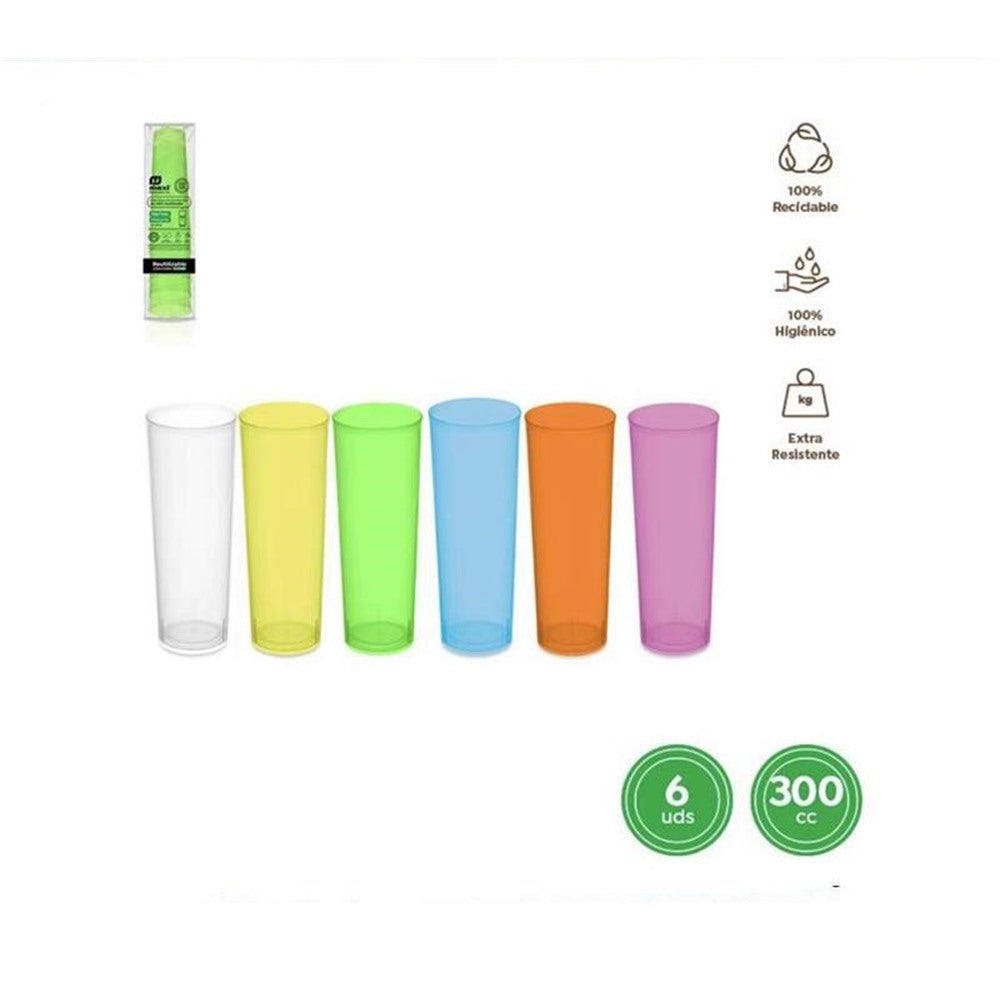 Reusable 300cc Tumbler Glasses (6 units)