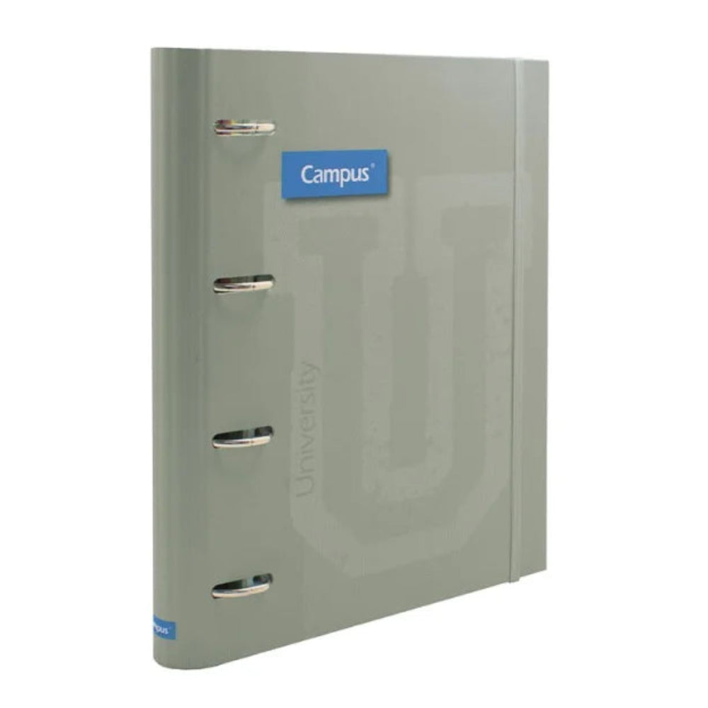 Ringbook Soft Campus University 4-Ring Folder + 100 Refills Green Manhattan Cover