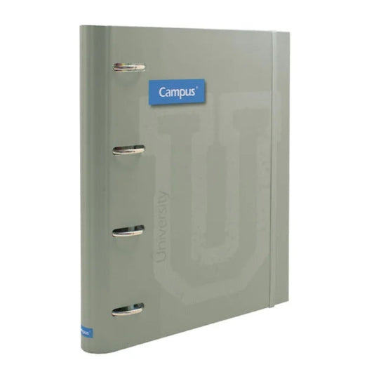 Ringbook Soft Campus University 4-Ring Folder + 100 Refills Green Manhattan Cover