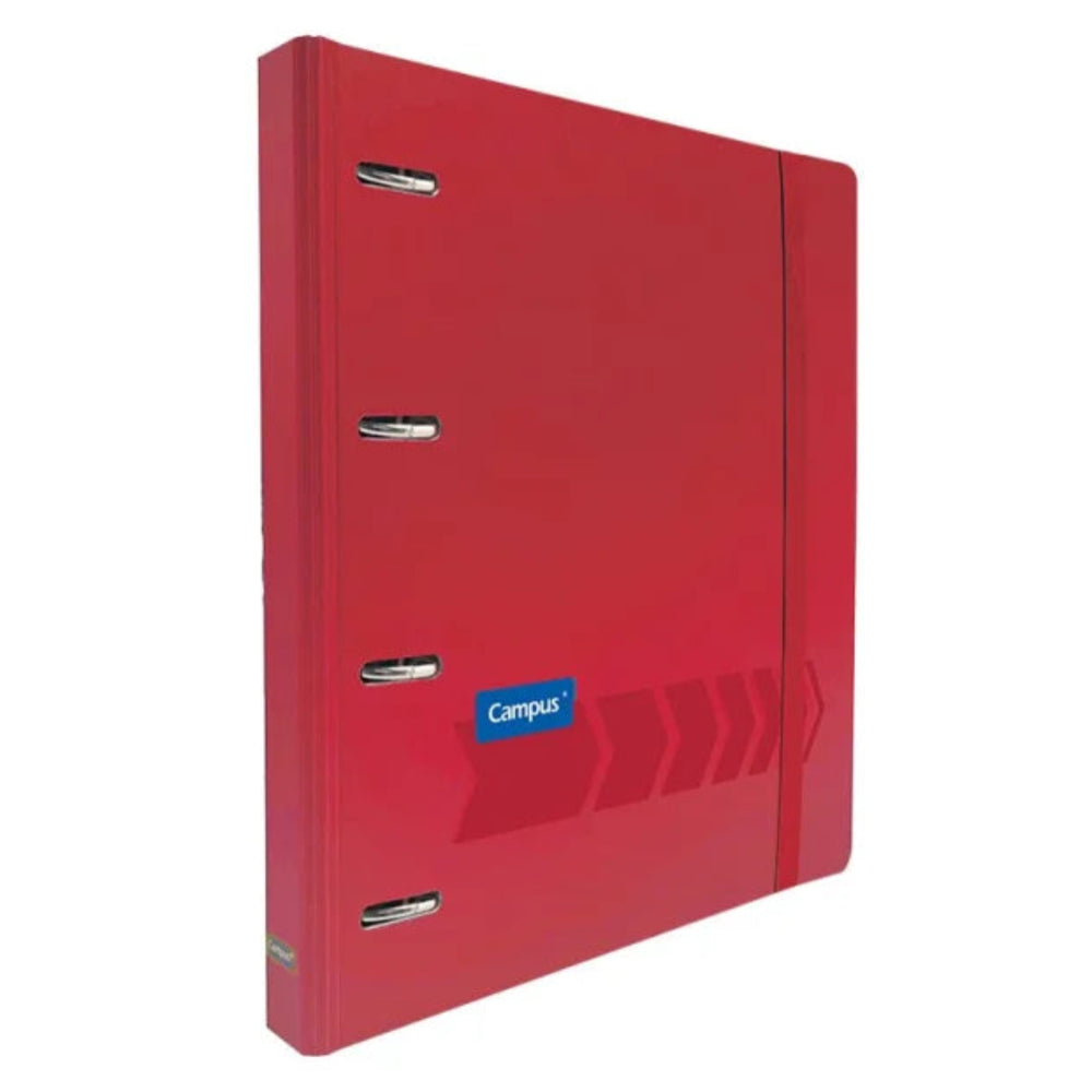 Carpeta Ringbook Campus University 4 Anillas +  100 Recambios en Tapa Rojo