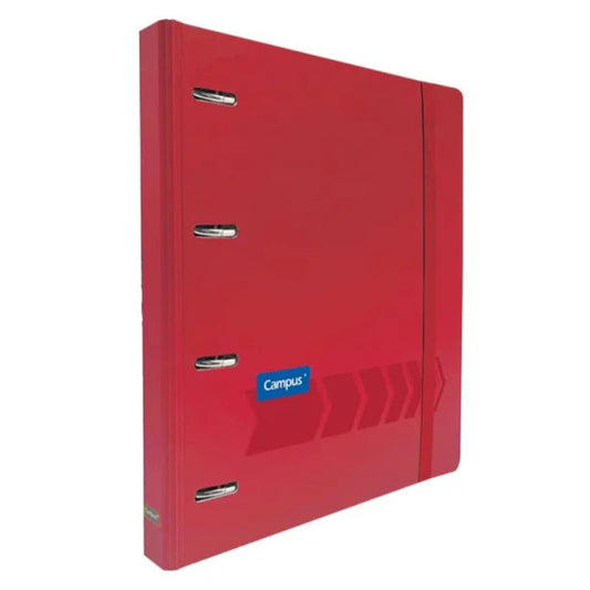 Carpeta Ringbook Campus University 4 Anillas +  100 Recambios en Tapa Rojo