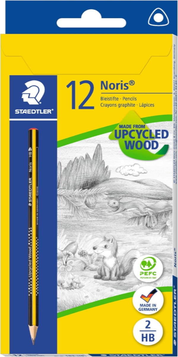 Box with 12 graphite pencils with lead, 183-HB