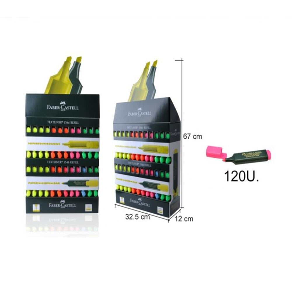 Faber-Castell Fluorescent Markers Display (120 units)