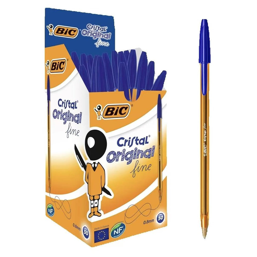 BIC Cristal Fine Ballpoint Pen Box 50 Units