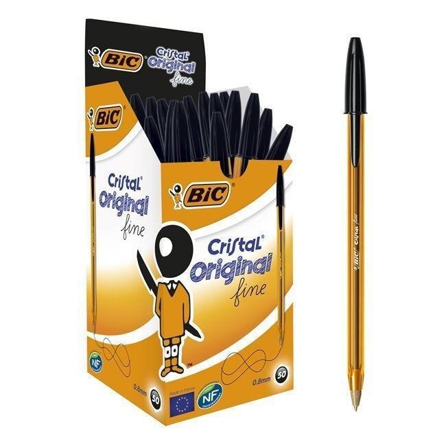 BIC Cristal Fine Ballpoint Pen Box 50 Units